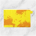 Textureorangejaune Canvas Cosmetic Bag (Large) View2