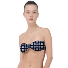 Abstrait Spirale Blanc/noir Classic Bandeau Bikini Top  by kcreatif