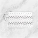 Chevrons Gris/Blanc Canvas Cosmetic Bag (Small) View1