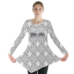 Patternformes1grise Long Sleeve Tunic  by kcreatif