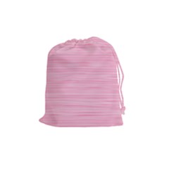 Pink Knitted Pattern Drawstring Pouch (medium) by goljakoff