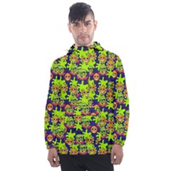 Smiley Background Smiley Grunge Men s Front Pocket Pullover Windbreaker by Dutashop