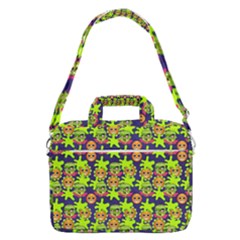 Smiley Background Smiley Grunge Macbook Pro Shoulder Laptop Bag (large) by Dutashop