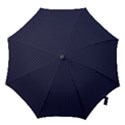 Motif abstrait bleu fonce Hook Handle Umbrellas (Small) View1