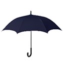 Motif abstrait bleu fonce Hook Handle Umbrellas (Small) View3