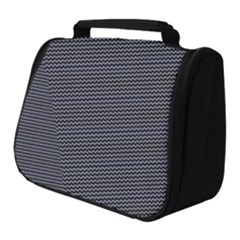 Chevron Colors Blanc/noir Full Print Travel Pouch (small) by kcreatif