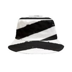 Bandes Abstrait Blanc/noir Bucket Hat by kcreatif