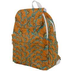 Orange Flowers Top Flap Backpack by goljakoff
