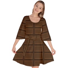 Milk Chocolate Velour Kimono Dress by goljakoff