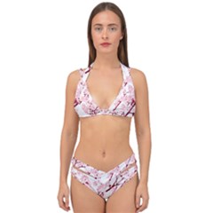 Fleurs De Cerisier Double Strap Halter Bikini Set by kcreatif