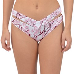 Fleurs De Cerisier Double Strap Halter Bikini Bottom by kcreatif