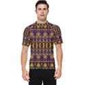 Fancy Ornate Pattern Mosaic Print Men s Short Sleeve Rash Guard View1