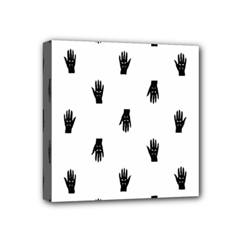 Vampire Hand Motif Graphic Print Pattern Mini Canvas 4  X 4  (stretched) by dflcprintsclothing