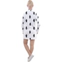 Vampire Hand Motif Graphic Print Pattern Women s Long Sleeve Casual Dress View2