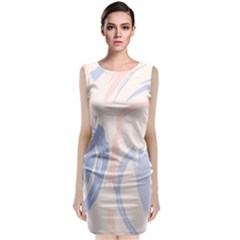 Marble Stains  Sleeveless Velvet Midi Dress by Sobalvarro