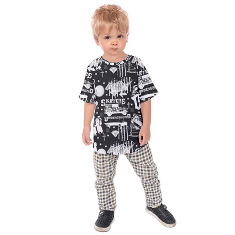 Skater-underground2 Kids  Raglan Tee by PollyParadise