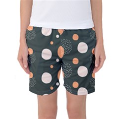 Black Peach White  Women s Basketball Shorts by Sobalvarro