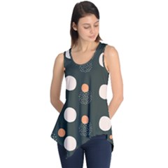 Black Peach White  Sleeveless Tunic by Sobalvarro