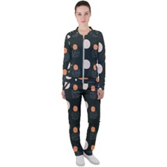 Black Peach White  Casual Jacket And Pants Set by Sobalvarro