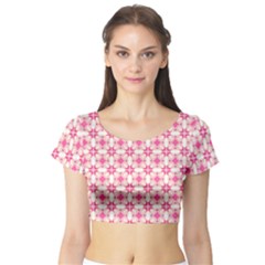 Pinkshabby Short Sleeve Crop Top by PollyParadise