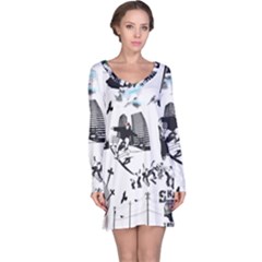 Skaterunderground Long Sleeve Nightdress by PollyParadise