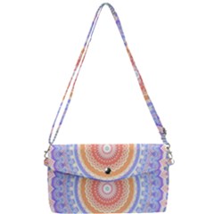 Pretty Pastel Boho Hippie Mandala Removable Strap Clutch Bag by CrypticFragmentsDesign