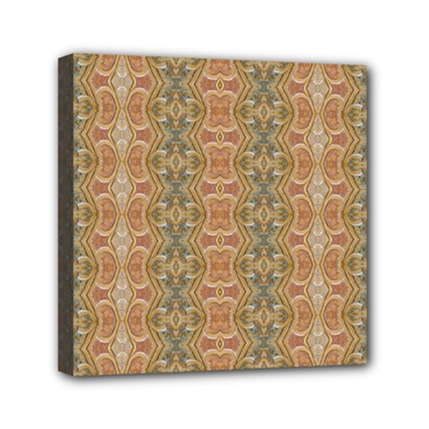 Vintage Ornate Geometric Pattern Mini Canvas 6  X 6  (stretched) by dflcprintsclothing