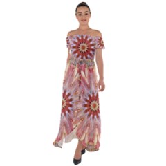 Pink Beauty 1 Off Shoulder Open Front Chiffon Dress by LW41021