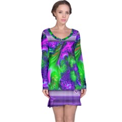 Feathery Winds Long Sleeve Nightdress by LW41021
