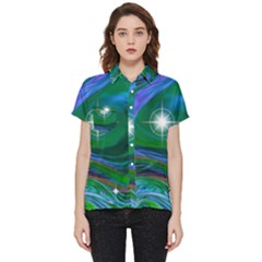 Night Sky Short Sleeve Pocket Shirt by LW41021