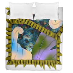 Jungle Lion Duvet Cover Double Side (queen Size) by LW41021