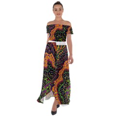 Goghwave Off Shoulder Open Front Chiffon Dress by LW41021