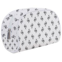 Black And White Sketchy Birds Motif Pattern Make Up Case (medium) by dflcprintsclothing