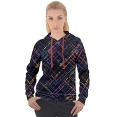 Criss-cross Pattern (multi-colored) Women s Overhead Hoodie by LyleHatchDesign