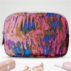 Painted Ornate, Marbling Art Make Up Pouch (small) by kaleidomarblingart