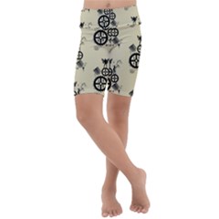 Angels Kids  Lightweight Velour Cropped Yoga Leggings by PollyParadise