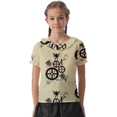 Angels Kids  Frill Chiffon Blouse by PollyParadise