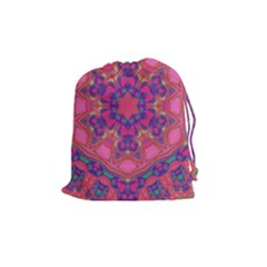 Springflower4 Drawstring Pouch (medium) by LW323