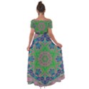 Spring flower3 Off Shoulder Open Front Chiffon Dress View2