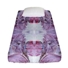 Pebbles Repeats I Fitted Sheet (single Size) by kaleidomarblingart