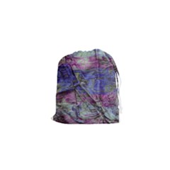 Warp And Weft Drawstring Pouch (xs) by kaleidomarblingart