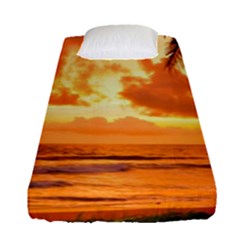 Sunset Beauty Fitted Sheet (single Size) by LW323