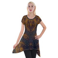 Sweet Dreams Short Sleeve Side Drop Tunic by LW323