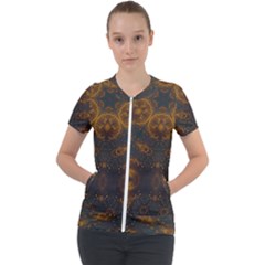 Sweet Dreams Short Sleeve Zip Up Jacket by LW323