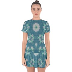 Softpetals Drop Hem Mini Chiffon Dress by LW323