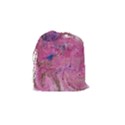 Pink feathers Drawstring Pouch (Small) View2