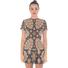 Denimpearls2 Drop Hem Mini Chiffon Dress by LW323