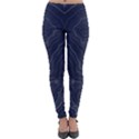 Blue Topography Lightweight Velour Leggings View1