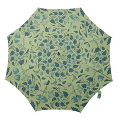 Folk Floral Pattern  Abstract Flowers Surface Design  Seamless Pattern Hook Handle Umbrellas (small) by Eskimos