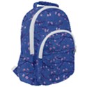 Branches With Peach Flowers Rounded Multi Pocket Backpack View2